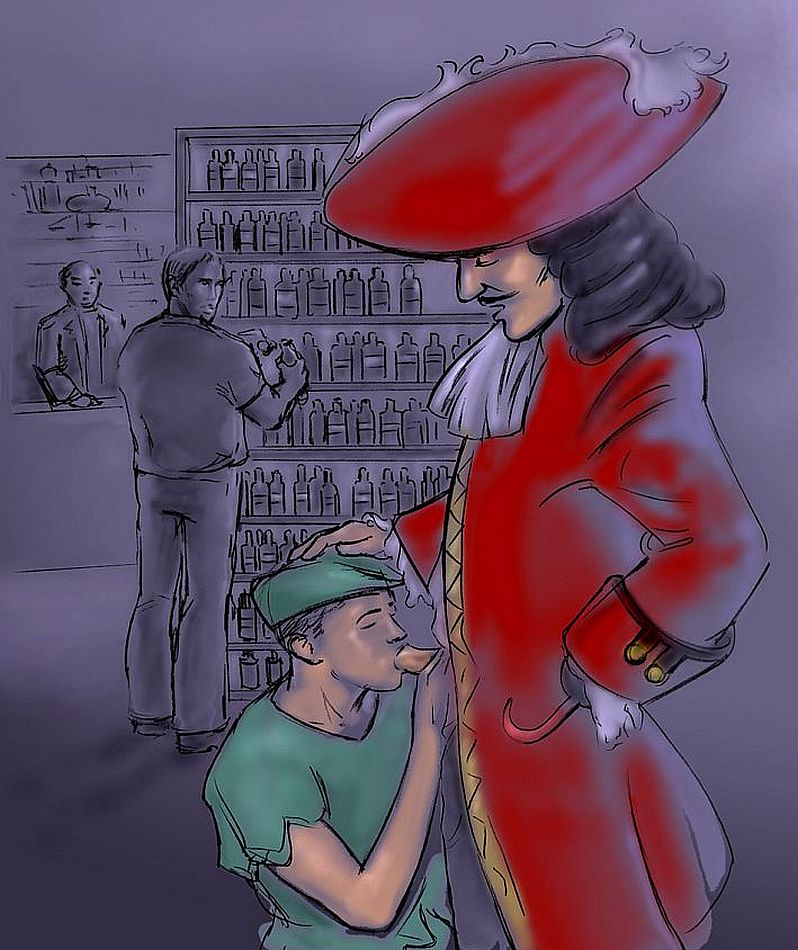 Illustration of Ah's House of Bottled Dreams